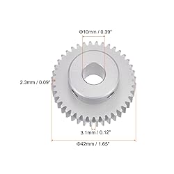 HARFINGTON Step Spur Gear 10mm Bore Gear 40T Mod 1