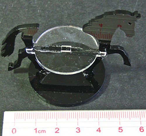 Warhorse, Character Mount Marker, Black, 40mm Base (1)