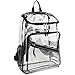 Eastsport Girls' Clear Top Loader Backpack, Black, One Size