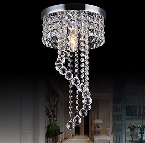 Modern Crystal Chandelier LED Fixture Pendant Ceiling Lamp Ceiling Light