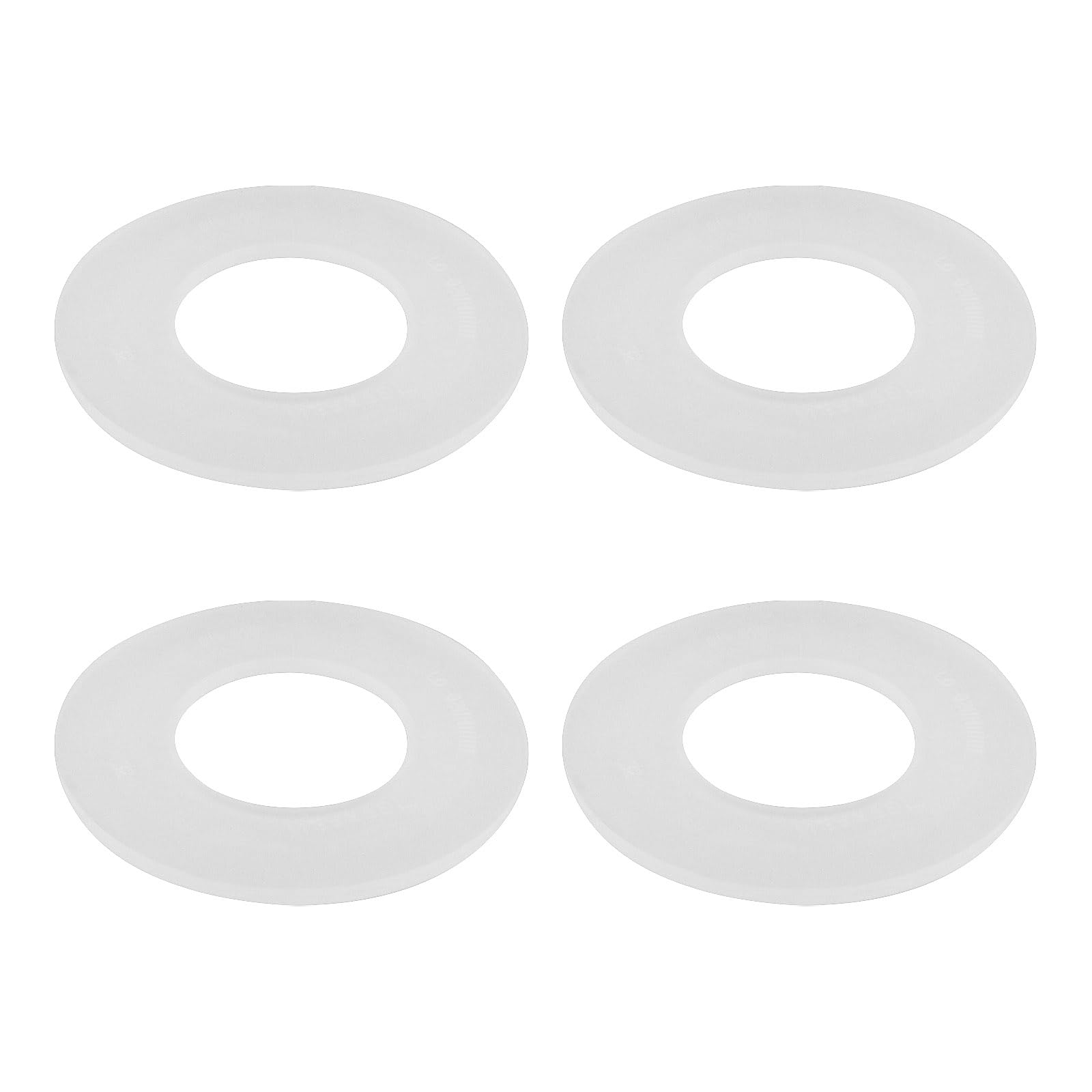 VGOL 4PCS Silicone Toilet Tank Water Stop Gasket Compatible with GEBERIT Universal Toilet Outlet Flushing Valve Repair Tank Rubber