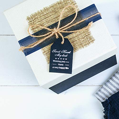 Natural Jute Twine, 328 Feet Jute Rope Best Arts Crafts Gift Twine, Christmas Twine Industrial Packing Materials Durable String for DIY Crafts, Festive Decoration and Gardening Applications