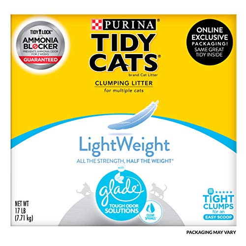 360PetSupplies | BLOG | Purina Tidy Cats Low Dust, Multi Cat, Clumping Cat Litter, LightWeight Glade Clear Springs - 17 lb. Box