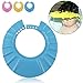 Ibepro Safe Shampoo Shower Bathing Protection Soft Cap Hat for Toddler's, Baby ,Children & Kids to Keep the Water Out of Their Eyes & Face (Blue)