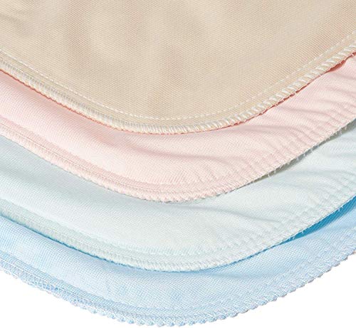 4 PACK 34x36 in Washable Bed Pads/Reusable Incontinence Underpads 34 x 36 - Blue, Green, Tan and Pink - Ideal for Children and Adults Wholesale Incontinence Protection / Cloth Chucks Bed Pads Washable