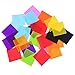 Blulu 4 Sizes Squares Tissue Paper Bulk Multicolor Craft Papers, 5 by 5 cm, 8 by 8 cm, 12 by 12 cm, 15 by 15 cm, 1600 Pieces