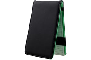 CLISPEED Golfs Softball Golfing Outdoor Score Notebook Booklet Scorebook Games Leather Club Recording Record Scorecard Sports Professional for Holder Notepad Book Card