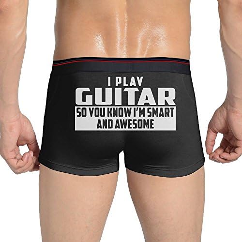 YWHmn Smart and Awesome Guitar Men's Comfort Underwear Basic Brief