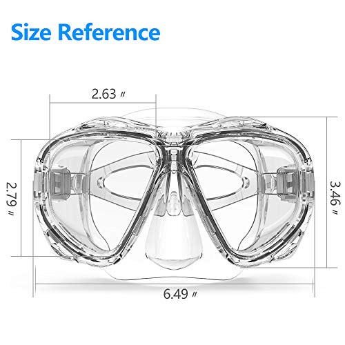 COPOZZ Scuba Mask, No Fogging Snorkeling Scuba Dive Glasses, Great Seal