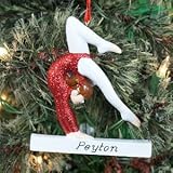 Gymnast Personalized Christmas Tree Ornament