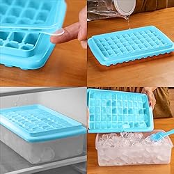 Ice Cube Tray with Lid and Bin 55 - Ice Cube Molds