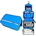Travelmall Travel Hanging Toiletry Bag Business Toiletries Bag for Men Shaving Kit Waterproof Compact Travel Cosmetic Pouch Case for Women Christmas Gifts Blue