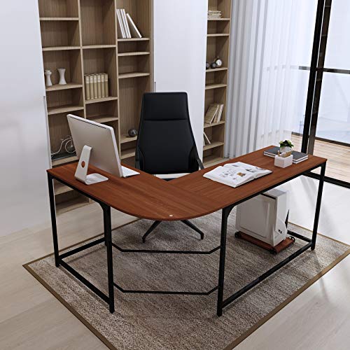 Teraves LShaped Reversible Gaming Computer Desk Modern Corner Desk
