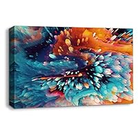 Canvas Wall Art Energe Wave Canvas Prints Home Artwork Decoration for Living Room Bedroom - 12x18 inches