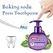 Maikoa Baking Soda Passion Fruit WhiteningToothpaste,Press Toothpaste, Intensive Stain Removal Whitening Toothpaste Fight Bleeding Gums Toothpaste