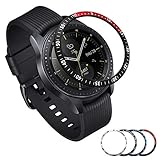 [Aluminum] Galaxy Watch 46mm Bezel Styling, Galaxy Gear S3 Frontier & Classic Bezel Ring Adhesive Cover Anti Scratch Aluminium Protection Tachymeter, Design for The Galaxy Watch Accessories - BRD