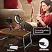6 Selfie Ring Light with Tripod Stand for Live Stream,Makeup,Nugilla Led Desktop Ring Light,Mini LED Camera Light with Cell Phone Holder Desktop LED Lamp with 3 Light Modes & 11 Brightness Level.