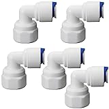 1/4" Female Thread Elbow x 1/4" PE Hose OD Push-In