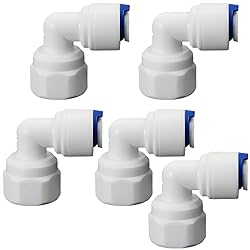 1/4" Female Thread Elbow x 1/4" PE Hose OD Push-In