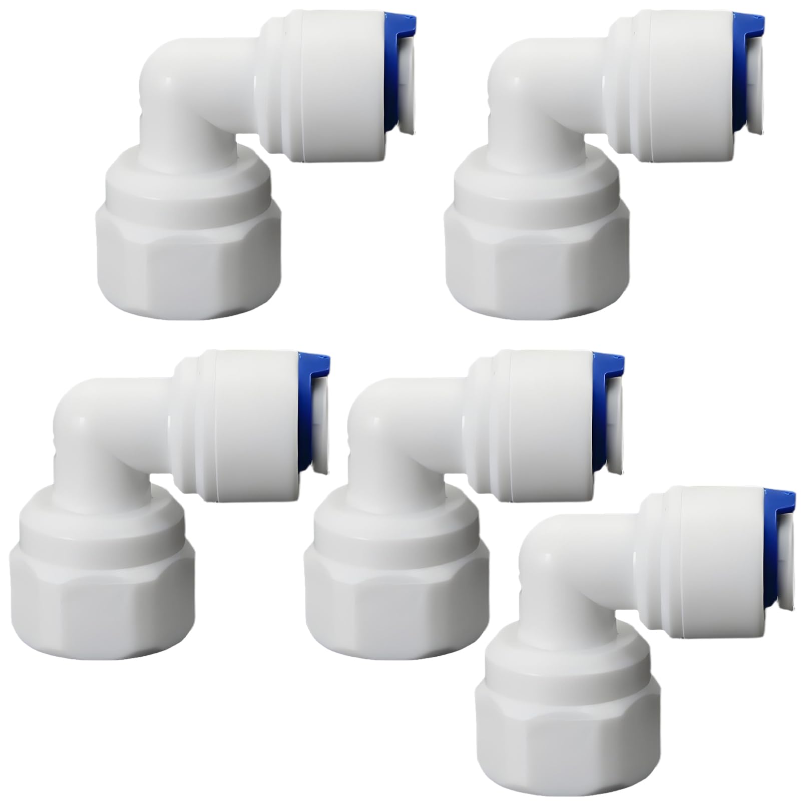 1/4" Female Thread Elbow x 1/4" PE Hose OD Push-In