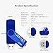 LEIZHAN OTG USB Flash Drive 32GB Micro USB Thumb Drive Gift for Android Smart Phone, USB Photo Stick Pen Drive for PCs (Blue)