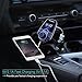 VicTsing Bluetooth FM Transmitter, Wireless In-Car Radio Transmitter Adapter /w USB Car Charger AUX Input 1.44 Inch Display TF Card Slot - Blue