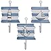 Set of 3 Nautical Beach Wooden Hanging Wall Art Hooks Lighthouse Sailboat and Anchor For Home Kitchen Bedroom Bathroom Nursery Classroom Office Outdoor Garden Yard Patio and Lawn Coastal Theme Decor