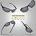 RIVBOS Polarized Sports Sunglasses Driving Comfortable Sun Glasses shades for Men Women Tr 90 Flexible Frame for Cycling Baseball Running 842 (Black, Black Polarized Lens)