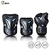 JBM Presents Special Multi Sport Protective Gear Knee Pads and Elbow Pads with Wrist Guards for Cycling, Skateboard, Scooter, BMX, Bike (Blue and Dark, Kids/Children)
