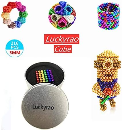 Luckyrao Magic Building Ball Toys for Intelligence Learning and Stress Relief (Multicolor, 5MM)