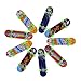 LOVEINUSA Mini Fingerboards, 5Pcs Finger Skateboard Matte Surface Random Color