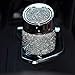 eing Portable Auto Car Cigarette Ashtray Ash Bling Crystal Smokeless Stand Cylinder Cup Holders,Silver