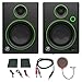 Mackie CR4 Creative Reference Multimedia Monitor (Pair) w/Pro DJ Bundle Includes, 3-feet 1/8