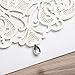 Gold Fortune Paper Laser Cut Wedding Baby Shower Invitation Cards with Flower Hollow Favors Invitation Cardstock for Engagement Birthday Graduation (Diamond-White)