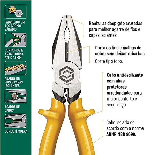 Alicate Para Eletricista Isolado 8 - SATA - ST75104L