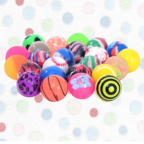 Onepine 30PCS 25mm Bouncy Balls Assorted Rubber Balls,Party Bag Filler