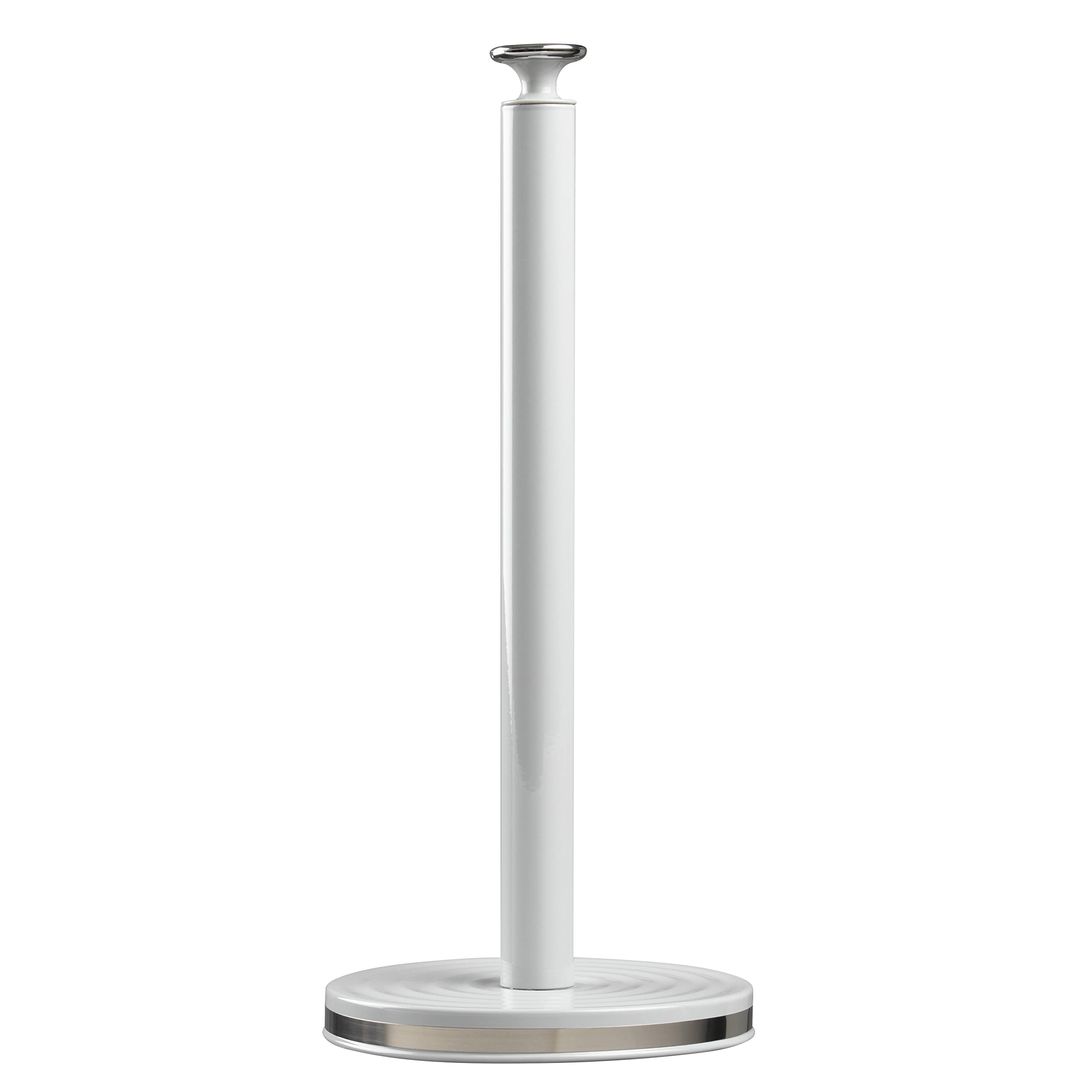 Daewoo Sienna Collection Paper Towel Holder, Free Standing Kitchen Roll Holder With Sturdy Base, Grey