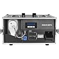 MOKA SFX Silent Haze Machine Water-Based 1200W Professional Hazer Mist Fogger with Timer Flight Case for DJ Stage Show Theater