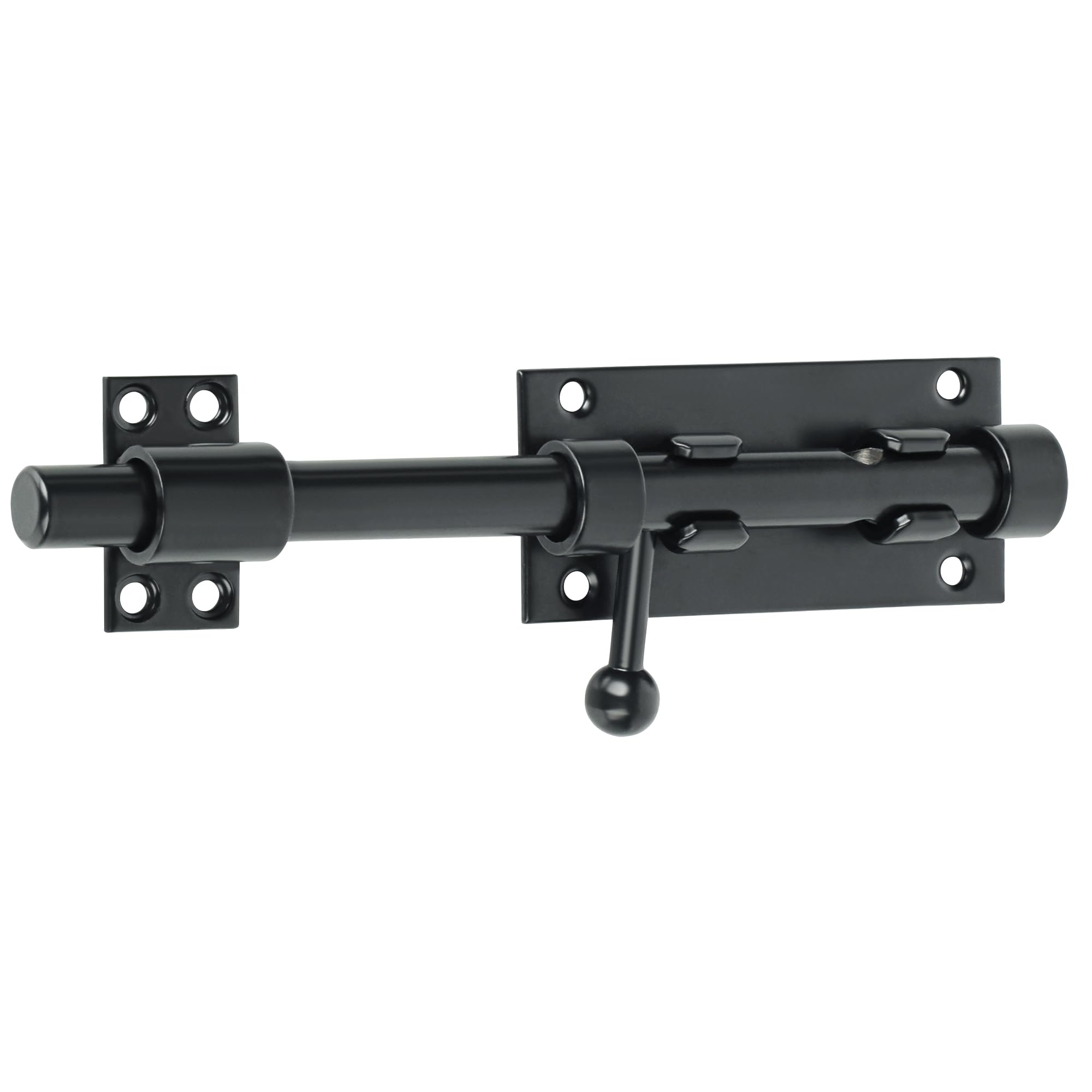 Photo 1 of Alise 8 Inch SUS304 Stainless Steel Gate Latch, Slide Bolt Latch,Thickened Heavy Door Latch Lock, Black Barrel Bolt Latch for Outdoor Fence, Wooden Fence,Shed Door