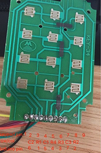 4 X 3 Membrane Matrix Keyboard Keypad Module Array Switch 12 Keys Switch for Arduino WIshioT