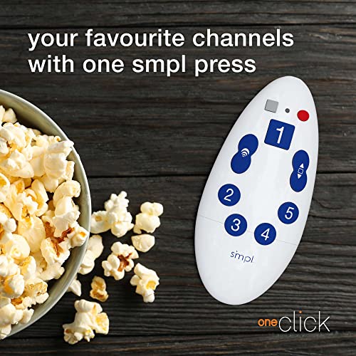 Smpl Simple TV Remote for The Elderly This Universal Large Button