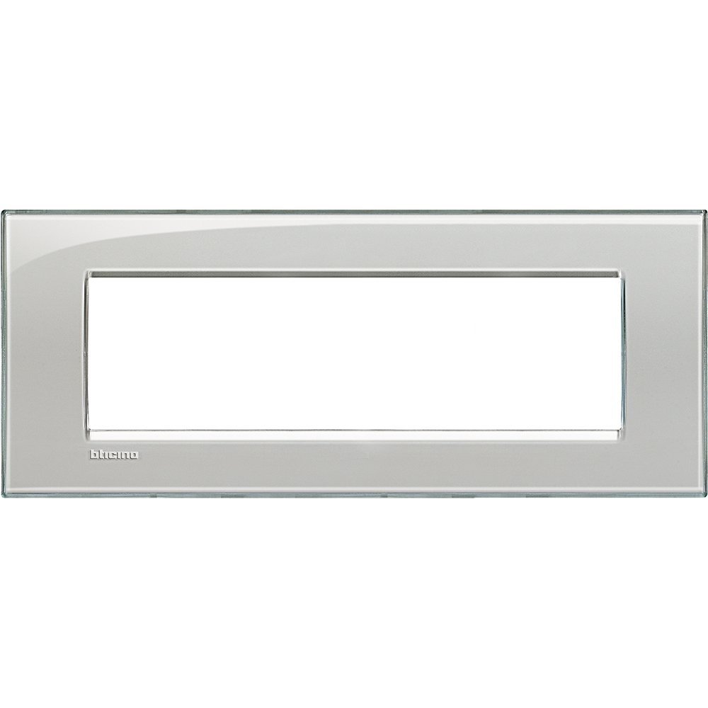 PLACCA Living Light Ice LNA4807KG Bticino Quadra 7 posti