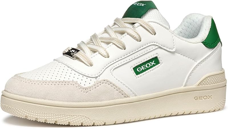 J WASHIBA Boy D - Scarpe da Ginnastica Bambino, White/Green,