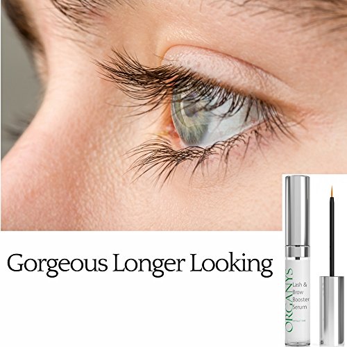 Organys Lash & Brow Booster Serum Gives You Longer Fuller Thicker Looking Eyelashes & Eyebrows 100% Yours. Best Seller Conditioner Enhances The Appearance Of Natural Lush Eyelash Growth & Regrowth Beauty & Personal Care, Makeup, Eyes, Glitter & Shimmer