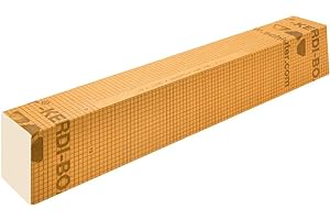 Schluter Kerdi Board Prefabricated Waterproof Shower Curb - Ideal for New Constructions or Bathroom Renovations - 38" Length, Lightweight, Load Bearing, Easy Installation - KBSC115150970