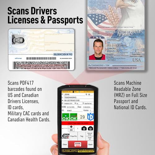 IDVisor Smart Plus ID Scanner - Drivers License and Passport Age Verification & Customer Management - Extra Large 5