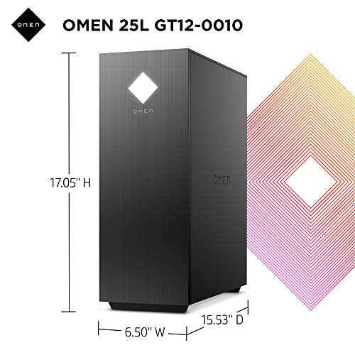 OMEN 25L Gaming Desktop PC, AMD Radeon RX 5500, AMD Ryzen 5 3500