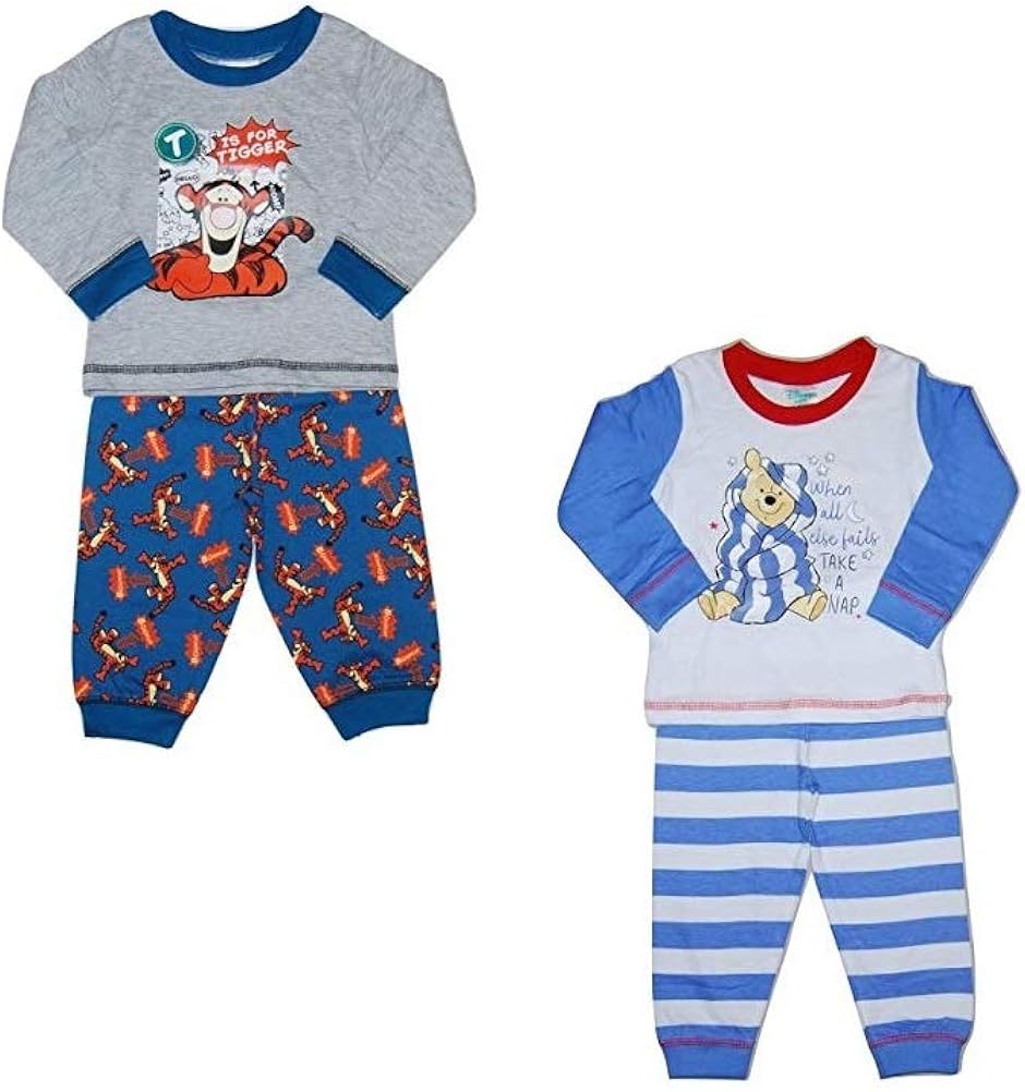 2 Pack Disney Baby Boys Winnie The Pooh Pyjamas siz 1824