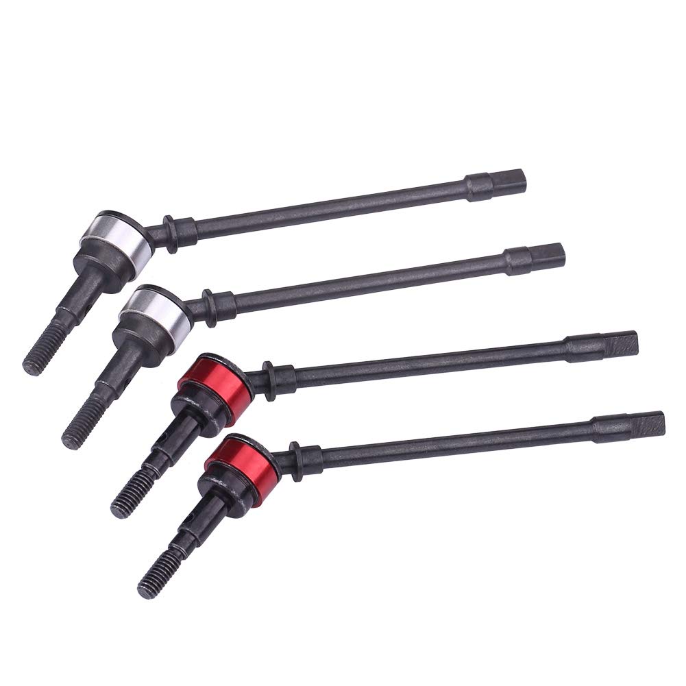 RC Car Drive Shaft, 4 Pcs Hard Steel Front Axle Drive Shaft for SCX10 Remote Control Car Model Accessory Parts