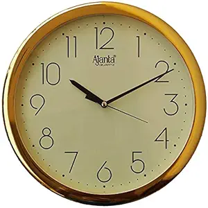 Ajanta Plastic Abstract Quartz Analog Wall Clock - Model No.957 (260Mm X 260Mm X 33Mm, Ivory )